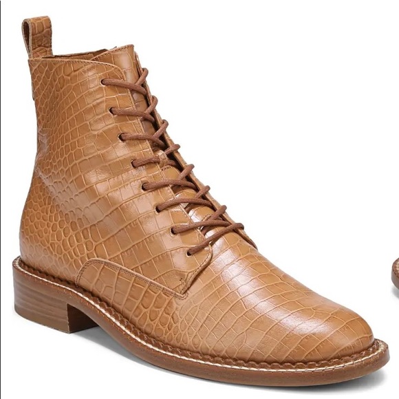 VINCE Cabria embossed tan boots - Picture 8 of 9
